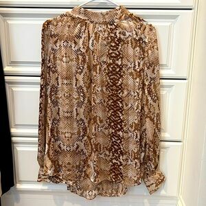 H&M Snakeskin Top